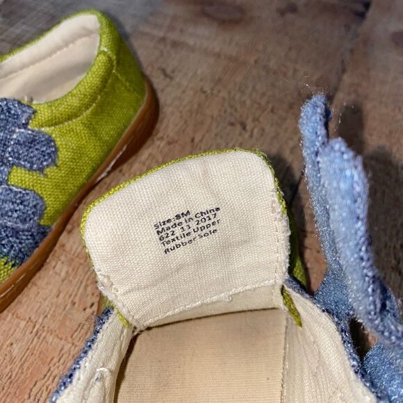 Livie & Luca Lime Green Hayes Natural Textile Casual Sneakers, Size 8 - Picture 8 of 10